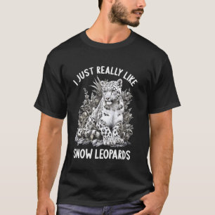 Ik vind Sneeuwluipaard Liefhebbers Sneeuwluipaarde T-shirt