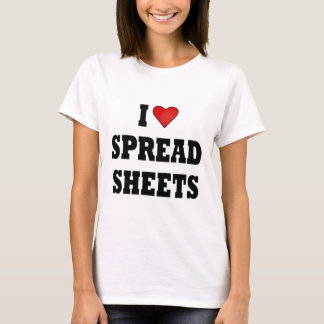 IK VIND SPREAD SHEETS VASTGESTELD T-SHIRT