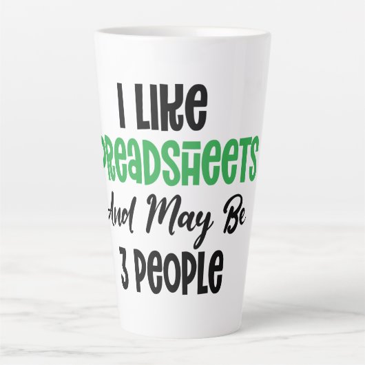 IK VIND SPREADSHEET EN KAN 3 MENSEN ZIJN LATTE MOK (Voorkant)