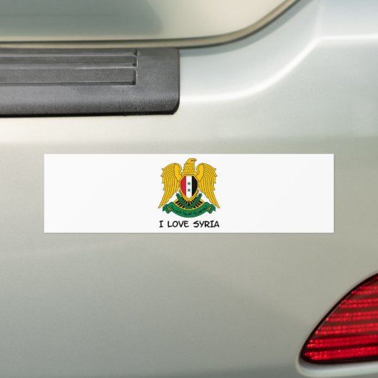 IK VIND SYRIË 1 BUMPERSTICKER (Op auto)