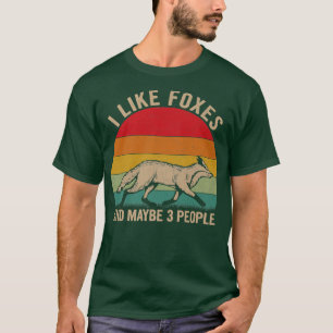 Ik vind tegenstanders leuk en misschien 3 mensen F T-shirt