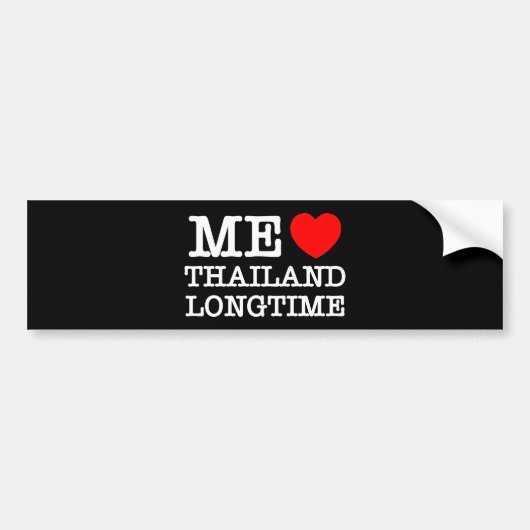 IK VIND THAILAND LANGTIME BUMPERSTICKER (Voorkant)