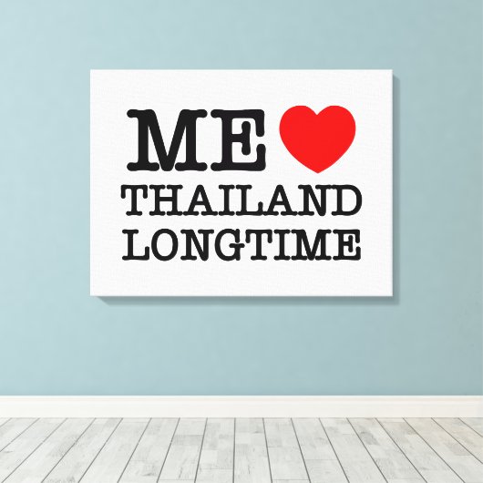 IK VIND THAILAND LANGTIME CANVAS AFDRUK (Insitu (Houten vloer))