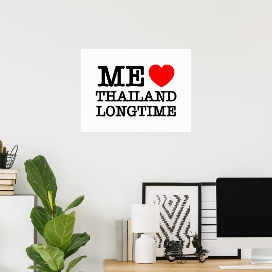 IK VIND THAILAND LANGTIME POSTER (Thuiskantoor)