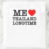 IK VIND THAILAND LANGTIME RECHTHOEKIGE STICKER (Tas)