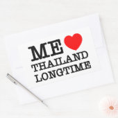 IK VIND THAILAND LANGTIME RECHTHOEKIGE STICKER (Envelop)