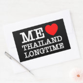 IK VIND THAILAND LANGTIME RECHTHOEKIGE STICKER (Envelop)