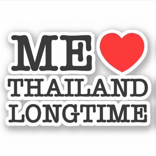 IK VIND THAILAND LANGTIME STICKER (Voorkant)