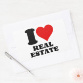 IK VIND VAN ECHTE ESTAAT RECHTHOEKIGE STICKER (Envelop)