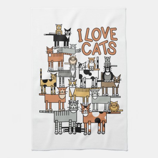 IK VIND VANGST THEEDOEK (Verticaal)