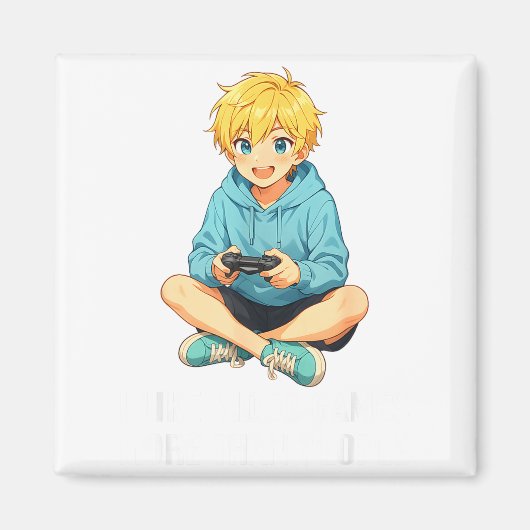 Ik vind videogames leuker dan mensen Funny Gamer A Magneet (Voorkant)