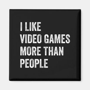 Ik vind videogames leuker dan mensen Funny Gamer G Magneet