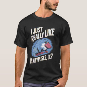 Ik vind vogelbekdieren gewoon echt leuk Grafisch T-shirt