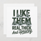 Ik vind ze echt dik en sprankelend grappig kerstfe feestdagenkaart (Voorkant / Achterkant)