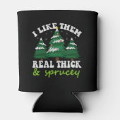 Ik vind ze echt dik en sprankelend leuk Kerstmis Blikjeskoeler (Achterkant)