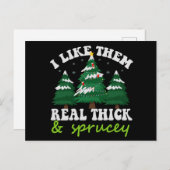 Ik vind ze echt dik en sprankelend leuk Kerstmis Briefkaart (Voorkant / Achterkant)