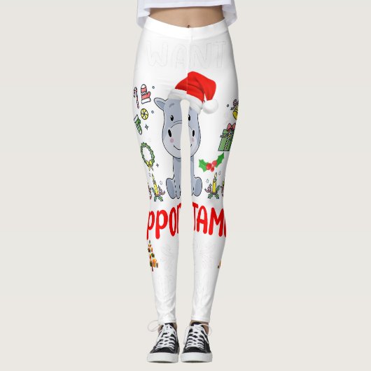 Ik vind ze echt dik _ Sprucey Funny Christmas T Leggings (Voorkant)