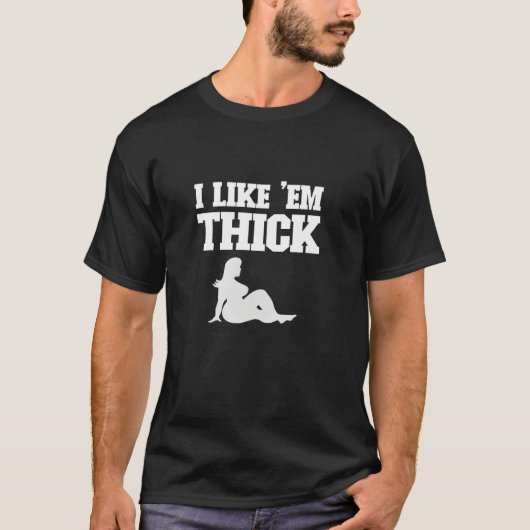 Ik vind ze graag dik - Chubby Chaser grappig voor  T-shirt (Voorkant)