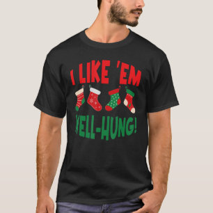 Ik vind ze graag goed hangend kerstsokken t-shirt
