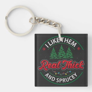 Ik vind ze heel dik en pittig, Funny Christmas Sleutelhanger