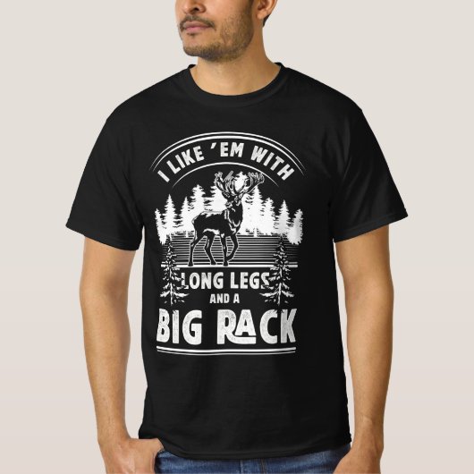 Ik vind ze leuk met lange benen en grote reuzenher t-shirt (Voorkant)