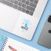 Ik vind zeehonden gewoon echt leuk, oké? sticker (Laptop met iPhone)