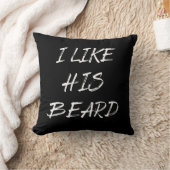 Ik vind zijn baard baardige man grappig kussen (Deken)