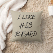 Ik vind zijn baard baardige man grappig kussen (Deken)