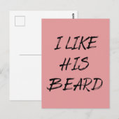 Ik vind zijn baard grappig briefkaart (Voorkant / Achterkant)