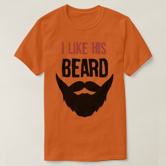 ik vind zijn baard leuk 34 t-shirt (Design voorkant)