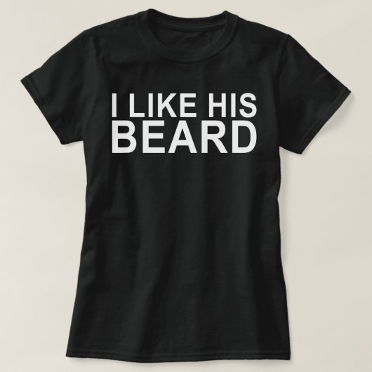 ik vind zijn baard-matching leuk t-shirt (Design voorkant)