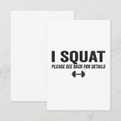 Ik vink alsjeblieft terug voor details grappige fl bedankkaart (Voorkant / Achterkant)