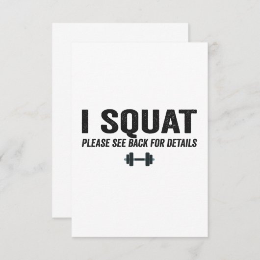 Ik vink alsjeblieft terug voor details grappige fl bedankkaart (Voorkant / Achterkant)