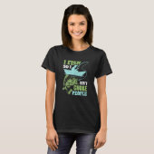 Ik vis dus ik verstik mensen statement niet t-shirt (Voorkant volledig)
