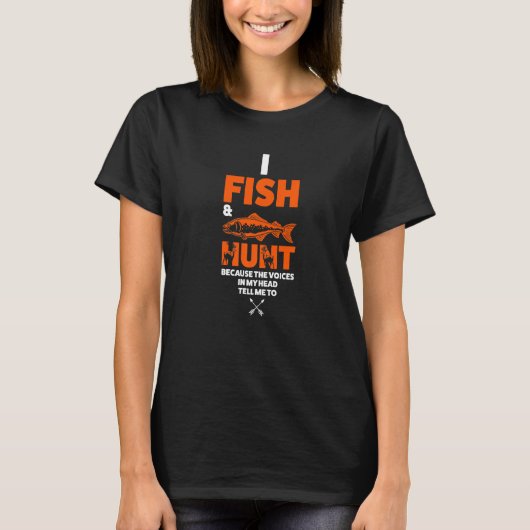 Ik vis en shunt omdat de Stemtante T-shirt (Voorkant)