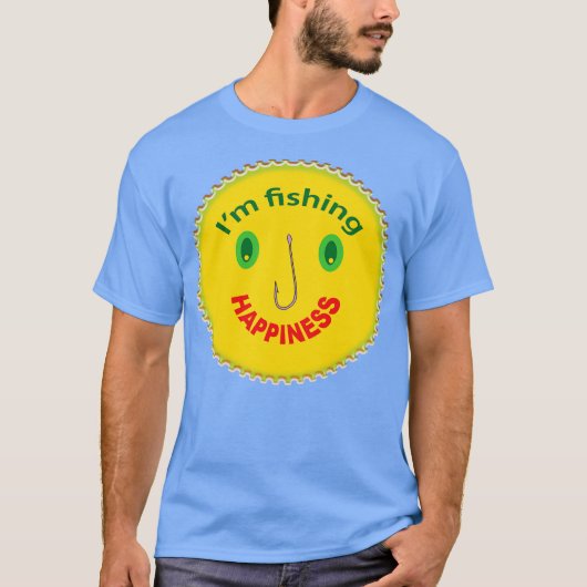 Ik vis geluk t-shirt (Voorkant)