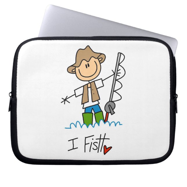 Ik Vis Laptop Sleeve (Voorkant)