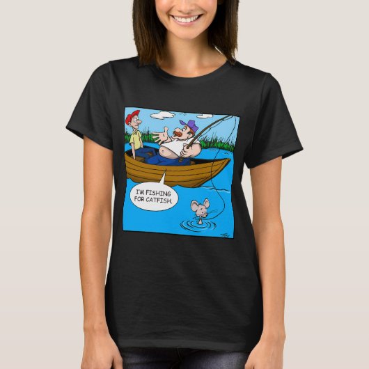Ik Vis Naar Meerval T-shirt (Voorkant)