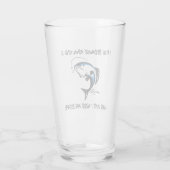 Ik vis omdat volwassen zijn moeilijk is... - Vist  Glas (Achterkant)