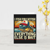 Ik vis op meerval Al het andere is door meerval Kaart (Gele Bloem)