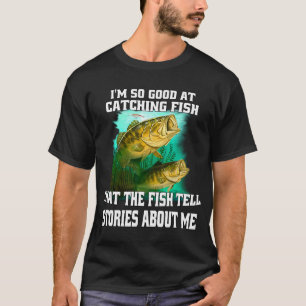 Ik vis zodat ik mensen niet wurg Vissen T-shirt