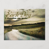 "Ik visualiseer mijn doelen" Motivatie Affirmatie Briefkaart (Voorkant)