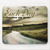 "Ik visualiseer mijn doelen" Motivatie Affirmatie Muismat (Voorkant)