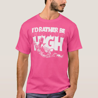 ik vlieg liever hoog - skydiving basejumping t-shirt