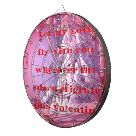 Ik vlieg met je naar valentijn.png dartbord (Voorkant Rechts)