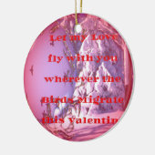 Ik vlieg met je naar valentijn.png keramisch ornament (Links)