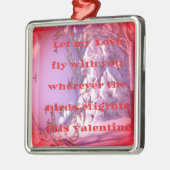 Ik vlieg met je naar valentijn.png metalen ornament (Links)