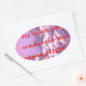 Ik vlieg met je naar valentijn.png ovale sticker (Envelop)