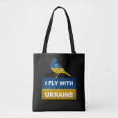 Ik vlieg met Oekraïne, nationale nachtvogel Tote Bag (Voorkant)