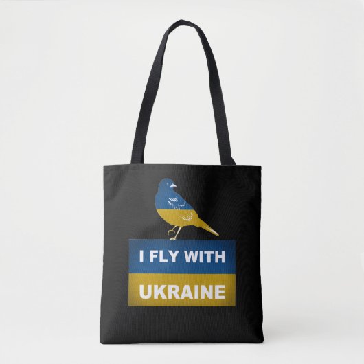 Ik vlieg met Oekraïne, nationale nachtvogel Tote Bag (Voorkant)